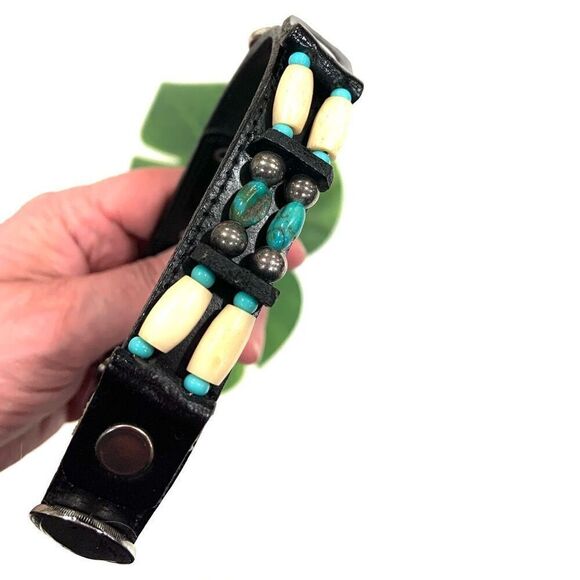 WOOF WEAR Leather Dog Collar (Sz 14) - Picture 2 of 12